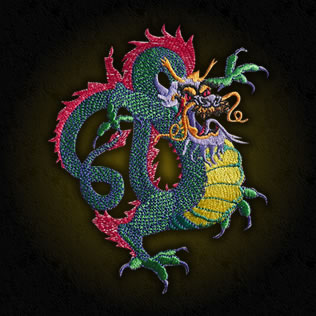 ドラゴン刺繍 AAS-2